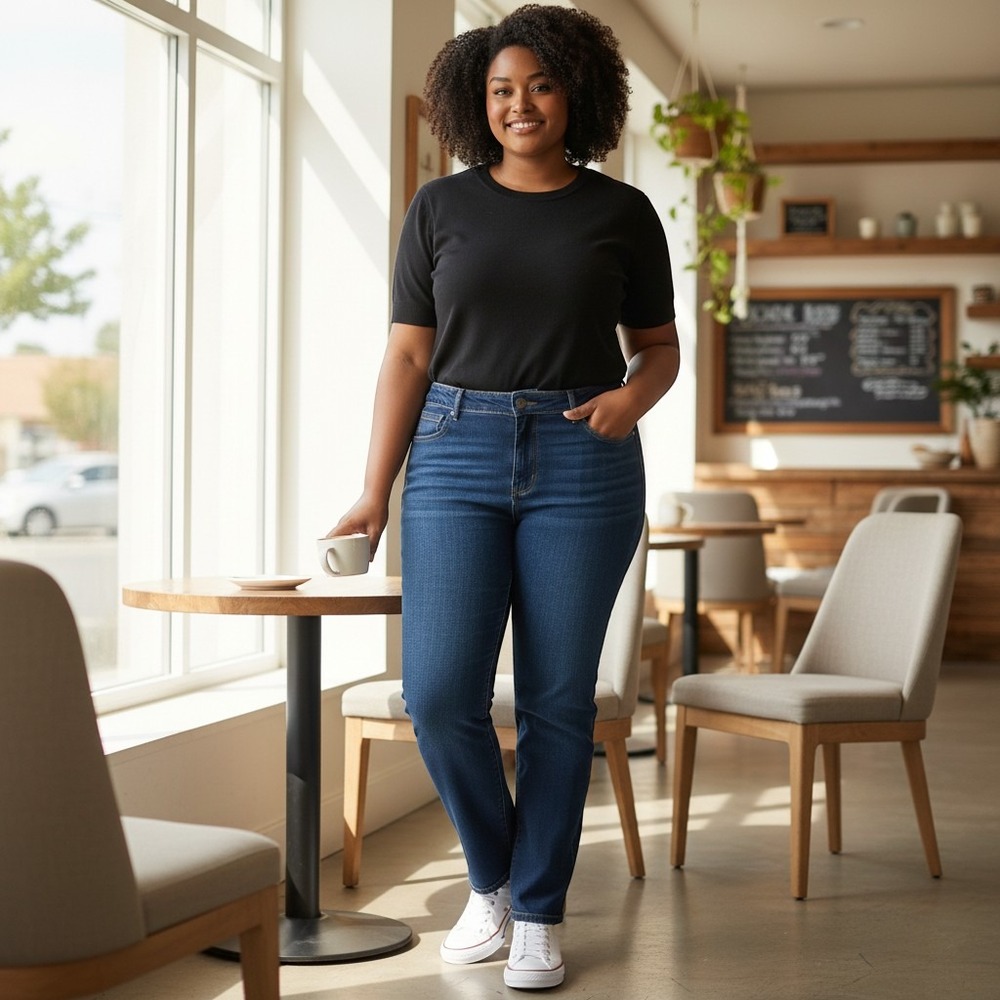 Angels Curvy Skinny Jeans 18W Dark Wash Tummy Tech Power Stretch NWT